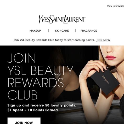 YSL beauty rewards club